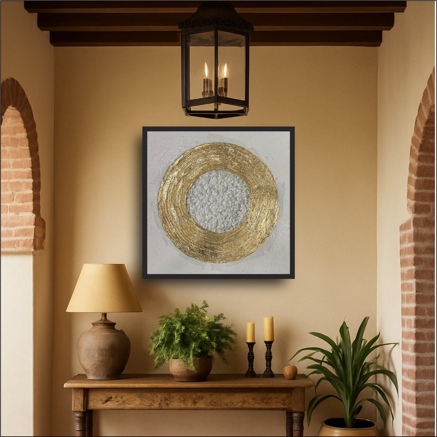 Signature Golden Halo Mosaic Artwork